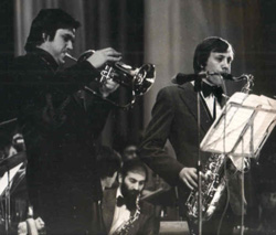 С биг-бендом Гранта Месяна 1984 г.